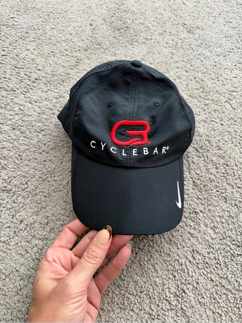 CycleBar Nike Logo Black Cap